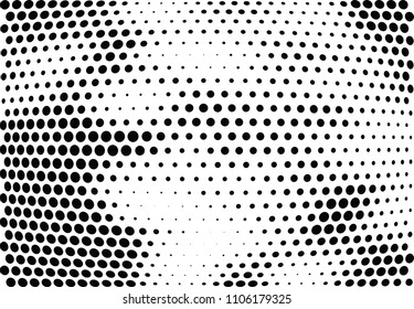 Abstract halftone wave dotted background. Halftone twisted grunge pattern, dot, circle.  Vector modern optical halftone pop art texture for poster, business card, cover, label mock-up, sticker layout