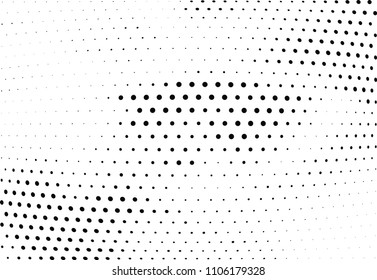 Abstract halftone wave dotted background. Halftone twisted grunge pattern, dot, circle.  Vector modern optical halftone pop art texture for poster, business card, cover, label mock-up, sticker layout