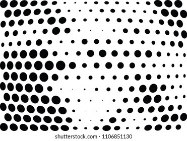 Abstract halftone wave dotted background. Halftone twisted grunge pattern, dot, circle.  Vector modern optical halftone pop art texture for poster, business card, cover, label mock-up, sticker layout