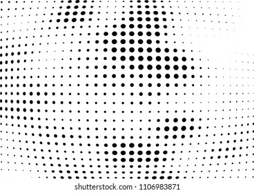 Abstract halftone wave dotted background. Halftone twisted grunge pattern, dot, circle.  Vector modern optical halftone pop art texture for poster, business card, cover, label mock-up, sticker layout