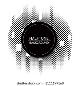 Abstract halftone wave dotted background