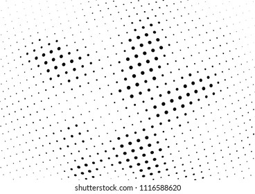 Abstract halftone wave dotted background. Halftone twisted grunge pattern, dot, circle.  Vector modern optical halftone pop art texture for poster, business card, cover, label mock-up, sticker layout