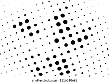 Abstract halftone wave dotted background. Halftone twisted grunge pattern, dot, circle.  Vector modern optical halftone pop art texture for poster, business card, cover, label mock-up, sticker layout