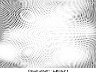 Abstract halftone wave dotted background. Halftone twisted grunge pattern, dot, circle.  Vector modern optical halftone pop art texture for poster, business card, cover, label mock-up, sticker layout