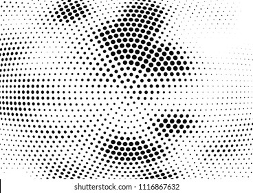 Abstract halftone wave dotted background. Halftone twisted grunge pattern, dot, circle.  Vector modern optical halftone pop art texture for poster, business card, cover, label mock-up, sticker layout