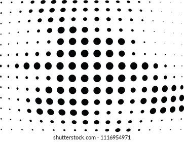 Abstract halftone wave dotted background. Halftone twisted grunge pattern, dot, circle.  Vector modern optical halftone pop art texture for poster, business card, cover, label mock-up, sticker layout