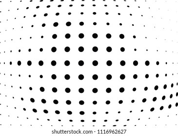 Abstract halftone wave dotted background. Halftone twisted grunge pattern, dot, circle.  Vector modern optical halftone pop art texture for poster, business card, cover, label mock-up, sticker layout