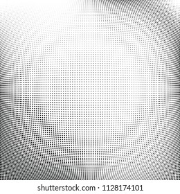 Abstract halftone wave dotted background. Halftone  grunge pattern with square.  Vector halftone modern pop art twisted texture for poster, cover, business card, postcard, art label layout, sticker.