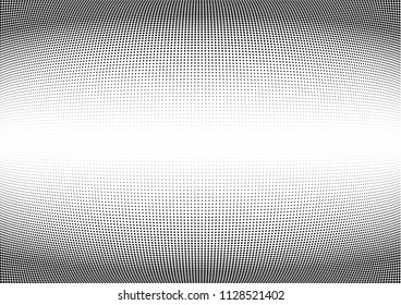 Abstract halftone wave dotted background. Halftone twisted grunge pattern, dot, circle.  Vector modern optical halftone pop art texture for poster, business card, cover, label mock-up, sticker layout