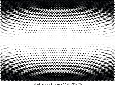 Abstract halftone wave dotted background. Halftone twisted grunge pattern, dot, circle.  Vector modern optical halftone pop art texture for poster, business card, cover, label mock-up, sticker layout