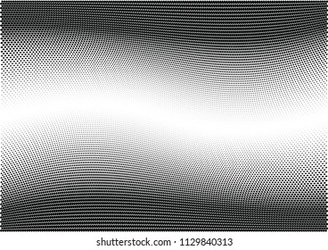 Abstract halftone wave dotted background. Halftone twisted grunge pattern, dot, circle.  Vector modern optical halftone pop art texture for poster, business card, cover, label mock-up, sticker layout