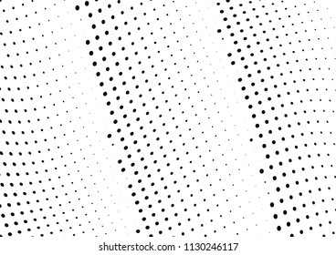 Abstract halftone wave dotted background. Halftone twisted grunge pattern, dot, circle.  Vector modern optical halftone pop art texture for poster, business card, cover, label mock-up, sticker layout