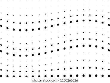 Abstract halftone wave dotted background. Halftone twisted grunge pattern, dot, circle.  Vector modern optical halftone pop art texture for poster, business card, cover, label mock-up, sticker layout