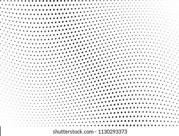 Abstract halftone wave dotted background. Halftone twisted grunge pattern, dot, circle.  Vector modern optical halftone pop art texture for poster, business card, cover, label mock-up, sticker layout