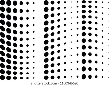 Abstract halftone wave dotted background. Halftone twisted grunge pattern, dot, circle.  Vector modern optical halftone pop art texture for poster, business card, cover, label mock-up, sticker layout