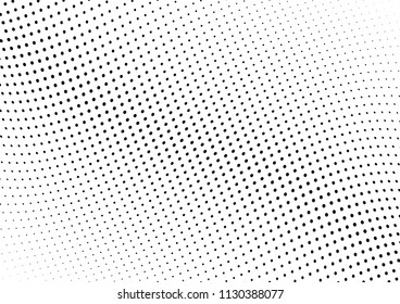 Abstract halftone wave dotted background. Halftone twisted grunge pattern, dot, circle.  Vector modern optical halftone pop art texture for poster, business card, cover, label mock-up, sticker layout