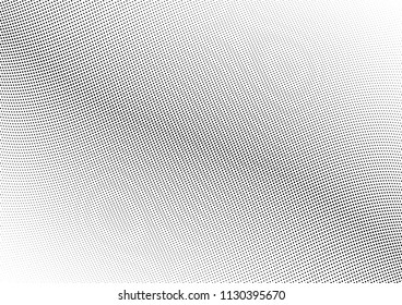 Abstract halftone wave dotted background. Halftone twisted grunge pattern, dot, circle.  Vector modern optical halftone pop art texture for poster, business card, cover, label mock-up, sticker layout