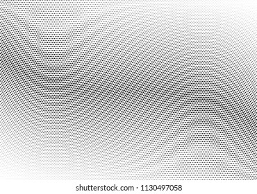 Abstract halftone wave dotted background. Halftone twisted grunge pattern, dot, circle.  Vector modern optical halftone pop art texture for poster, business card, cover, label mock-up, sticker layout
