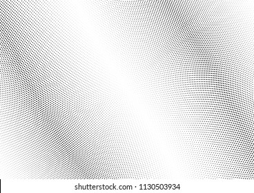Abstract halftone wave dotted background. Halftone twisted grunge pattern, dot, circle.  Vector modern optical halftone pop art texture for poster, business card, cover, label mock-up, sticker layout