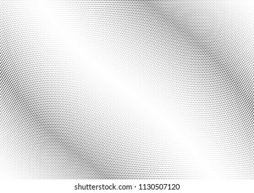Abstract halftone wave dotted background. Halftone twisted grunge pattern, dot, circle.  Vector modern optical halftone pop art texture for poster, business card, cover, label mock-up, sticker layout