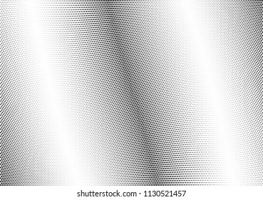 Abstract halftone wave dotted background. Halftone twisted grunge pattern, dot, circle.  Vector modern optical halftone pop art texture for poster, business card, cover, label mock-up, sticker layout