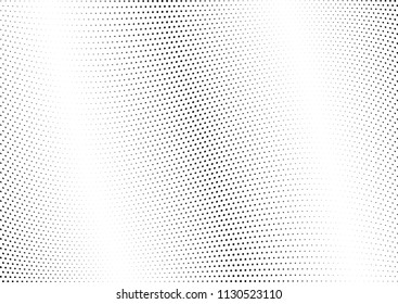 Abstract halftone wave dotted background. Halftone twisted grunge pattern, dot, circle.  Vector modern optical halftone pop art texture for poster, business card, cover, label mock-up, sticker layout