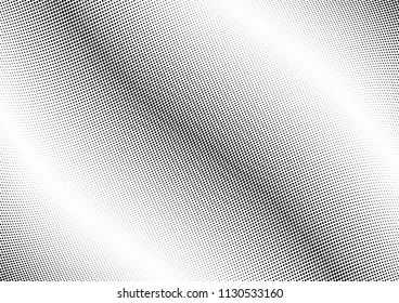Abstract halftone wave dotted background. Halftone twisted grunge pattern, dot, circle.  Vector modern optical halftone pop art texture for poster, business card, cover, label mock-up, sticker layout