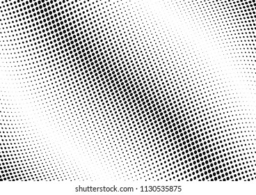 Abstract halftone wave dotted background. Halftone twisted grunge pattern, dot, circle.  Vector modern optical halftone pop art texture for poster, business card, cover, label mock-up, sticker layout