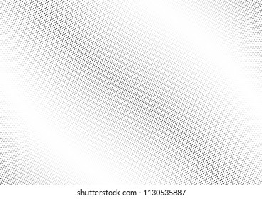 Abstract halftone wave dotted background. Halftone twisted grunge pattern, dot, circle.  Vector modern optical halftone pop art texture for poster, business card, cover, label mock-up, sticker layout