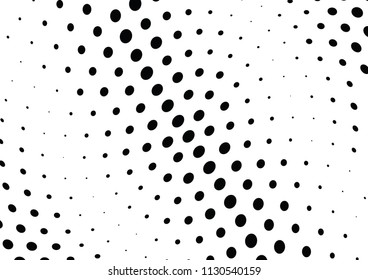 Abstract halftone wave dotted background. Halftone twisted grunge pattern, dot, circle.  Vector modern optical halftone pop art texture for poster, business card, cover, label mock-up, sticker layout