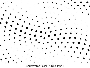Abstract halftone wave dotted background. Halftone twisted grunge pattern, dot, circle.  Vector modern optical halftone pop art texture for poster, business card, cover, label mock-up, sticker layout
