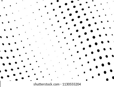 Abstract halftone wave dotted background. Halftone twisted grunge pattern, dot, circle.  Vector modern optical halftone pop art texture for poster, business card, cover, label mock-up, sticker layout