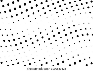 Abstract halftone wave dotted background. Halftone twisted grunge pattern, dot, circle.  Vector modern optical halftone pop art texture for poster, business card, cover, label mock-up, sticker layout