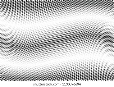 Abstract halftone wave dotted background. Halftone twisted grunge pattern, dot, circle.  Vector modern optical halftone pop art texture for poster, business card, cover, label mock-up, sticker layout