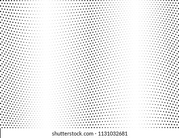 Abstract halftone wave dotted background. Halftone twisted grunge pattern, dot, circle.  Vector modern optical halftone pop art texture for poster, business card, cover, label mock-up, sticker layout