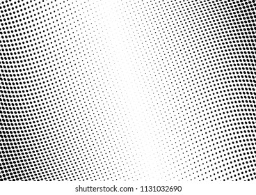 Abstract halftone wave dotted background. Halftone twisted grunge pattern, dot, circle.  Vector modern optical halftone pop art texture for poster, business card, cover, label mock-up, sticker layout
