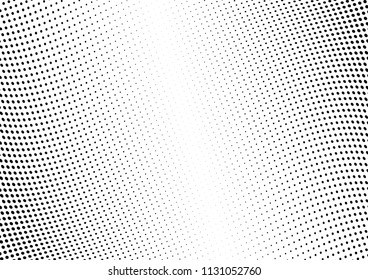 Abstract halftone wave dotted background. Halftone twisted grunge pattern, dot, circle.  Vector modern optical halftone pop art texture for poster, business card, cover, label mock-up, sticker layout