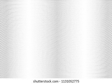 Abstract halftone wave dotted background. Halftone twisted grunge pattern, dot, circle.  Vector modern optical halftone pop art texture for poster, business card, cover, label mock-up, sticker layout
