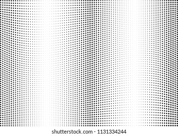 Abstract halftone wave dotted background. Halftone twisted grunge pattern, dot, circle.  Vector modern optical halftone pop art texture for poster, business card, cover, label mock-up, sticker layout