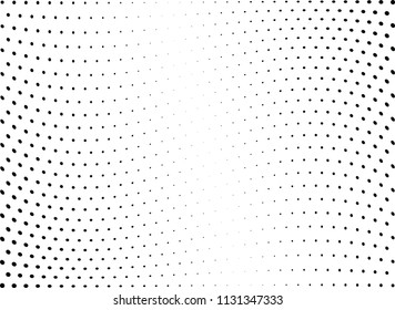 Abstract halftone wave dotted background. Halftone twisted grunge pattern, dot, circle.  Vector modern optical halftone pop art texture for poster, business card, cover, label mock-up, sticker layout