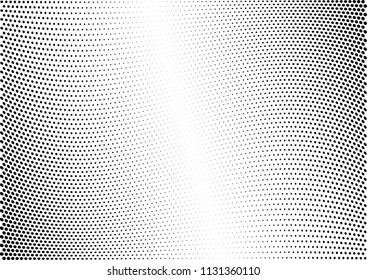 Abstract halftone wave dotted background. Halftone twisted grunge pattern, dot, circle.  Vector modern optical halftone pop art texture for poster, business card, cover, label mock-up, sticker layout