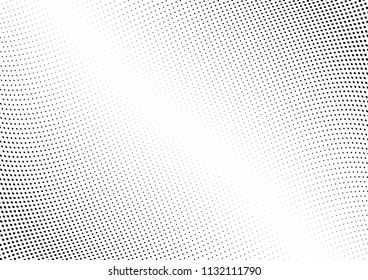 Abstract halftone wave dotted background. Halftone twisted grunge pattern, dot, circle.  Vector modern optical halftone pop art texture for poster, business card, cover, label mock-up, sticker layout