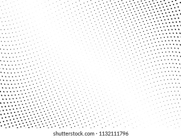 Abstract halftone wave dotted background. Halftone twisted grunge pattern, dot, circle.  Vector modern optical halftone pop art texture for poster, business card, cover, label mock-up, sticker layout