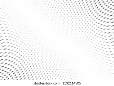 Abstract halftone wave dotted background. Halftone twisted grunge pattern, dot, circle.  Vector modern optical halftone pop art texture for poster, business card, cover, label mock-up, sticker layout