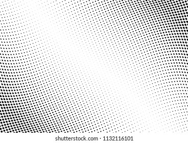 Abstract halftone wave dotted background. Halftone twisted grunge pattern, dot, circle.  Vector modern optical halftone pop art texture for poster, business card, cover, label mock-up, sticker layout