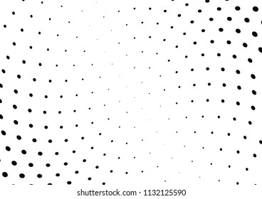 Abstract halftone wave dotted background. Halftone twisted grunge pattern, dot, circle.  Vector modern optical halftone pop art texture for poster, business card, cover, label mock-up, sticker layout
