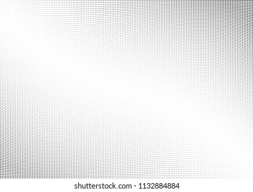 Abstract halftone wave dotted background. Halftone twisted grunge pattern, dot, circle.  Vector modern optical halftone pop art texture for poster, business card, cover, label mock-up, sticker layout