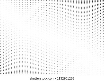 Abstract halftone wave dotted background. Halftone twisted grunge pattern, dot, circle.  Vector modern optical halftone pop art texture for poster, business card, cover, label mock-up, sticker layout