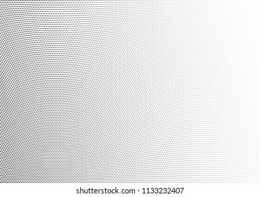Abstract halftone wave dotted background. Halftone twisted grunge pattern, dot, circle.  Vector modern optical halftone pop art texture for poster, business card, cover, label mock-up, sticker layout