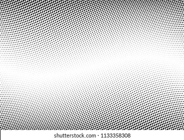 Abstract halftone wave dotted background. Halftone twisted grunge pattern, dot, circle.  Vector modern optical halftone pop art texture for poster, business card, cover, label mock-up, sticker layout